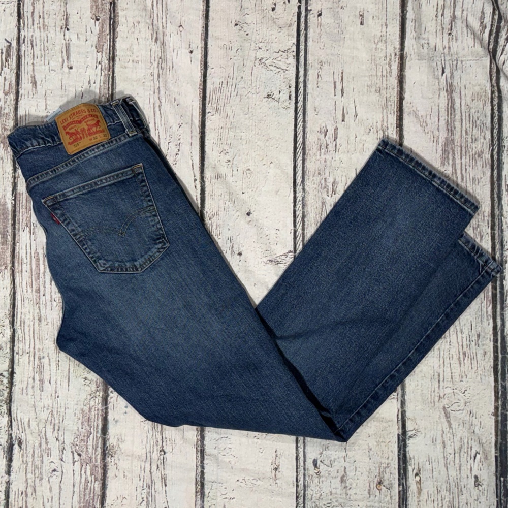 Levis 514 Denim Blue Jeans Casual Pants Straight Leg Mens Pants